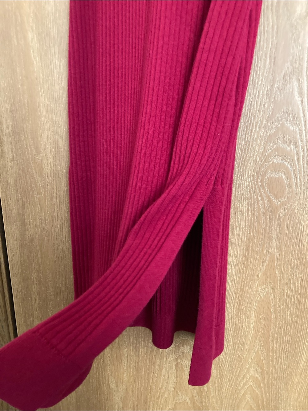 Banana Republic Ribbed Sleeveless Maxi Dress - Fuchsia - Picture 2 of 4
